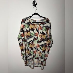 LuLaRoe Multicolor Geometric Tunic Top‎